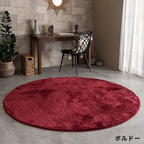 Amazon | 洗えるラグマット マイクロファイバーフラッフィラグ